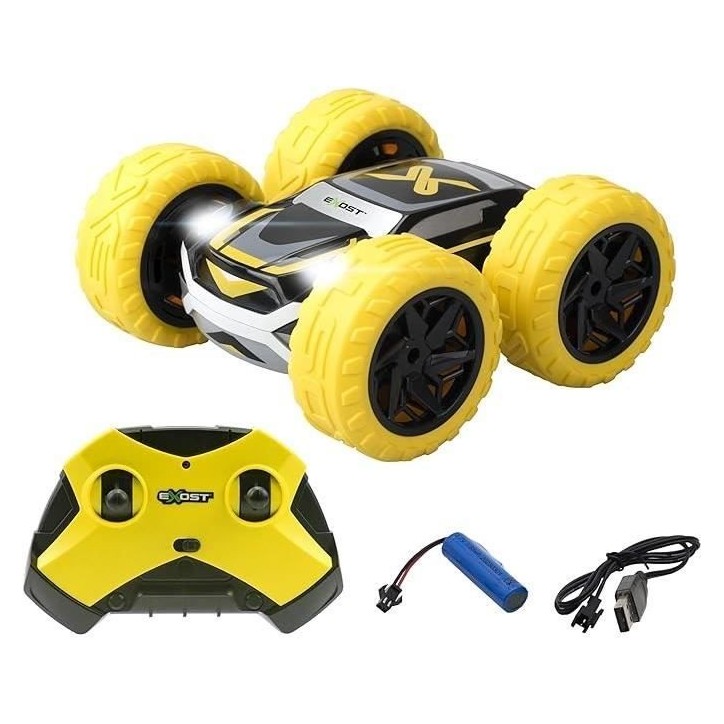 Voiture télécommandée 360 CROSS JAUNE A BATTERIE - EXOST Voiture télécommandée 360 CROSS JAUNE A BATTERIE - EXOST
