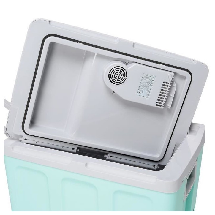 Glaciere thermoélectrique INCASA 40L - Alimentation 12/220V - Vert - Idéale pour l'été en voiture Glaciere thermoélectrique INCASA 40L - Alimentation 12/220V - Vert - Idéale pour l'été en voiture