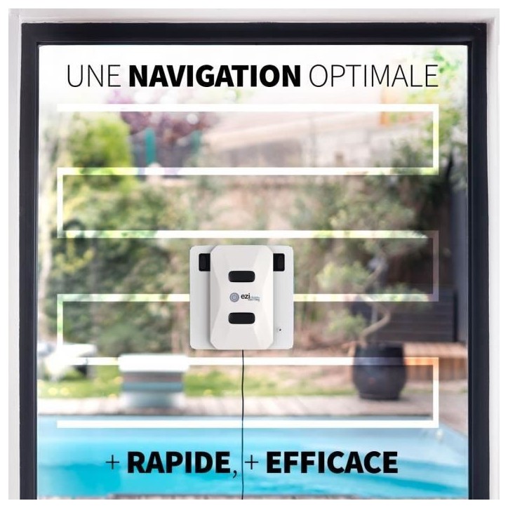 Robot Lave-vitres - EZICLEAN Windobot S5 Pro - 72 W - Blanc