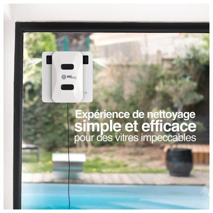 Robot Lave-vitres - EZICLEAN Windobot S5 Pro - 72 W - Blanc