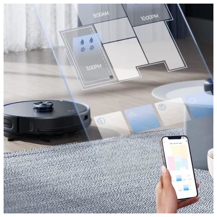 Robot Aspirateur Laveur Connecté avec base aspirante EZICLEAN I-Bot Z7 Smart - 240 min - 3Kpa - 300m² - 3L Robot Aspirateur Laveur Connecté avec base aspirante EZICLEAN I-Bot Z7 Smart - 240 min - 3Kpa - 300m² - 3L