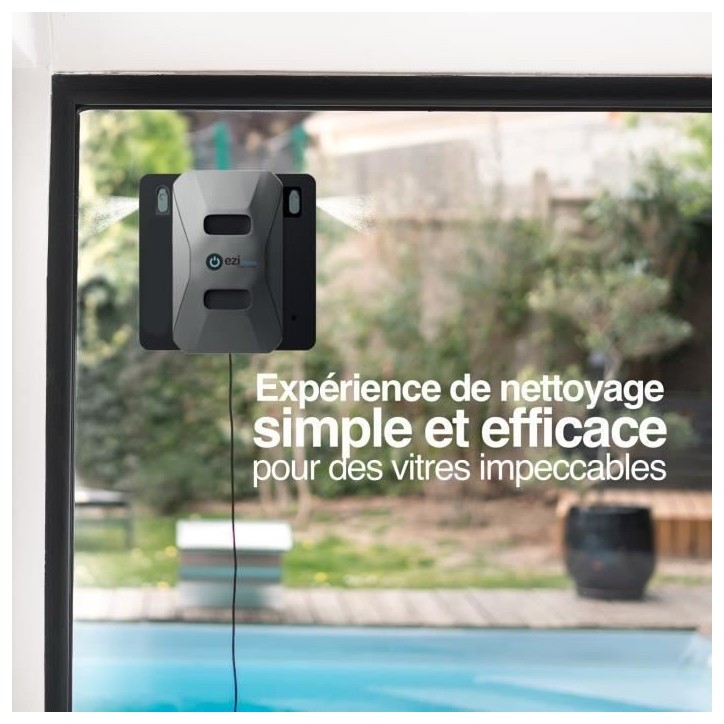 Robot Lave-vitres EZICLEAN Windobot S6 ULTRA - Rapide, Puissant et Silencieux - 2 diffuseurs automatiques pour un nettoyage effi Robot Lave-vitres EZICLEAN Windobot S6 ULTRA - Rapide, Puissant et Silencieux - 2 diffuseurs automatiques pour un nettoyage effi