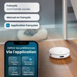 EZICLEAN All In One Z12 Ultra - Robot aspirateur laveur connecté avec