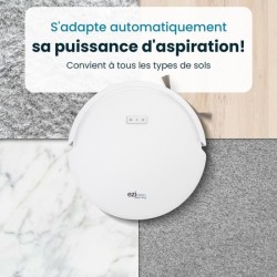 EZICLEAN All In One Z12 Ultra - Robot aspirateur laveur connecté avec
