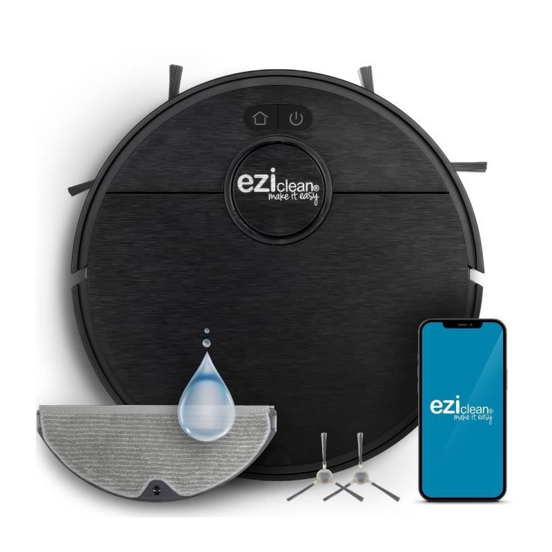 EZIclean I-BOT Z6 MAX - Robot aspirateur laveur connecté 150 min - 2 EZIclean I-BOT Z6 MAX - Robot aspirateur laveur connecté 150 min - 2