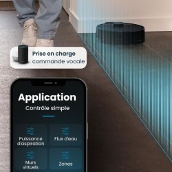 EZIclean I-BOT Z6 MAX - Robot aspirateur laveur connecté 150 min - 2