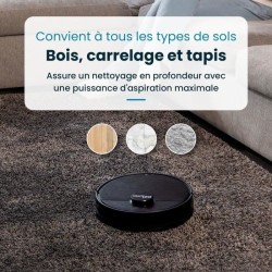 EZIclean I-BOT Z6 MAX - Robot aspirateur laveur connecté 150 min - 2
