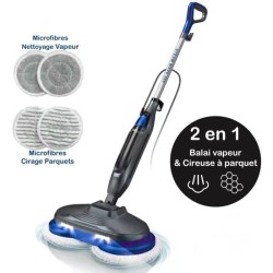 Balai Nettoyeur Vapeur - EZICLEAN STEAM WAVE 360 - 1200 W - 24 g/min -