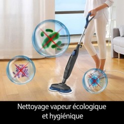 Balai Nettoyeur Vapeur - EZICLEAN STEAM WAVE 360 - 1200 W - 24 g/min -