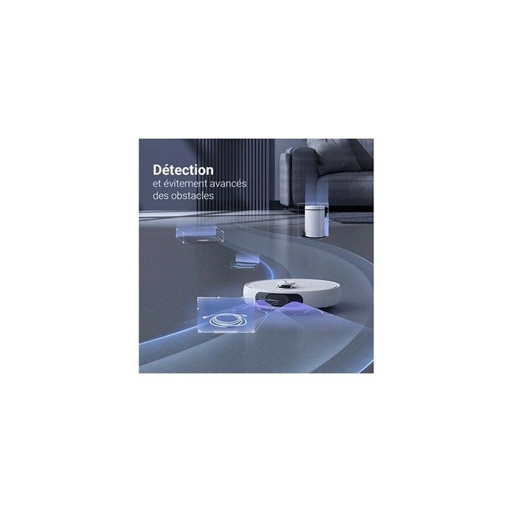 Robot Aspirateur Laveur avec Station EZVIZ RS2 - Lavage/Séchage/Nettoyage/Remplissage Automatique - 4000 Pa - Navigation Laser Robot Aspirateur Laveur avec Station EZVIZ RS2 - Lavage/Séchage/Nettoyage/Remplissage Automatique - 4000 Pa - Navigation Laser