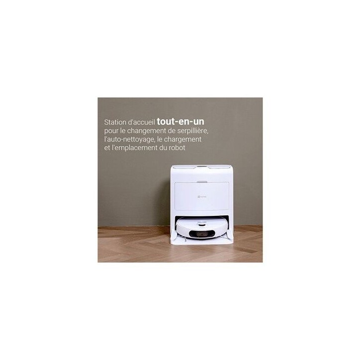Robot Aspirateur Laveur avec Station EZVIZ RS2 - Lavage/Séchage/Nettoyage/Remplissage Automatique - 4000 Pa - Navigation Laser Robot Aspirateur Laveur avec Station EZVIZ RS2 - Lavage/Séchage/Nettoyage/Remplissage Automatique - 4000 Pa - Navigation Laser