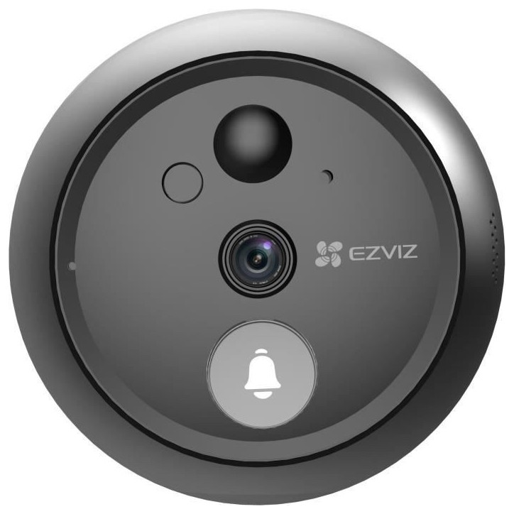 Judas connecté - EZVIZ - HP4 - Wi-Fi écran 4,3 - 2MP - Sonnette intégrée - Audio bidirectionnel