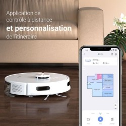 EZVIZ RE5 - Aspirateur Robot Laveur - Puissance 4000 Pa - Navigation L