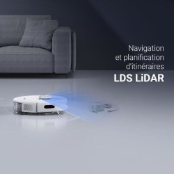 EZVIZ RE5 Plus - Robot Aspirateur Laveur avec Station Vidange Automati