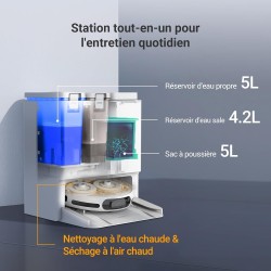 EZVIZ RS20 Pro Robot Aspirateur avec Serpilliere - Installation & Dét