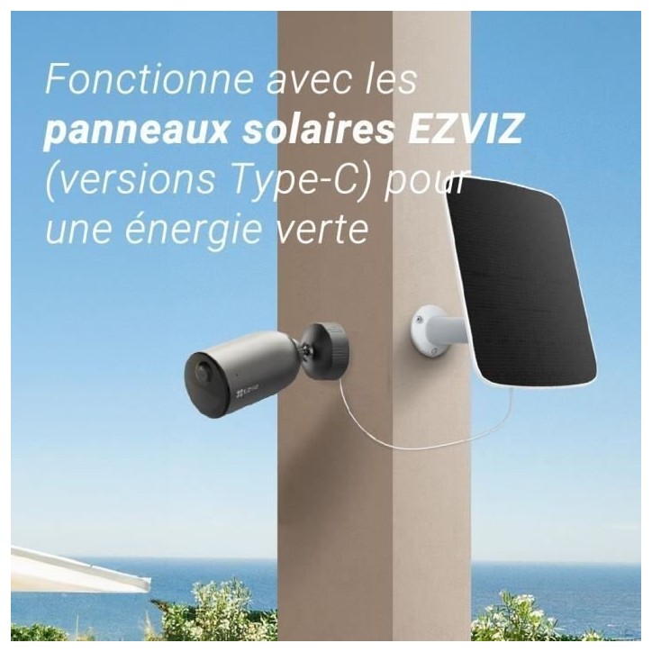 Caméra extérieure motorisée - EZVIZ - EB3 4G - Batterie 4G - Détection IA - Vision nocturne couleur - Sirene intégrée Caméra extérieure motorisée - EZVIZ - EB3 4G - Batterie 4G - Détection IA - Vision nocturne couleur - Sirene intégrée