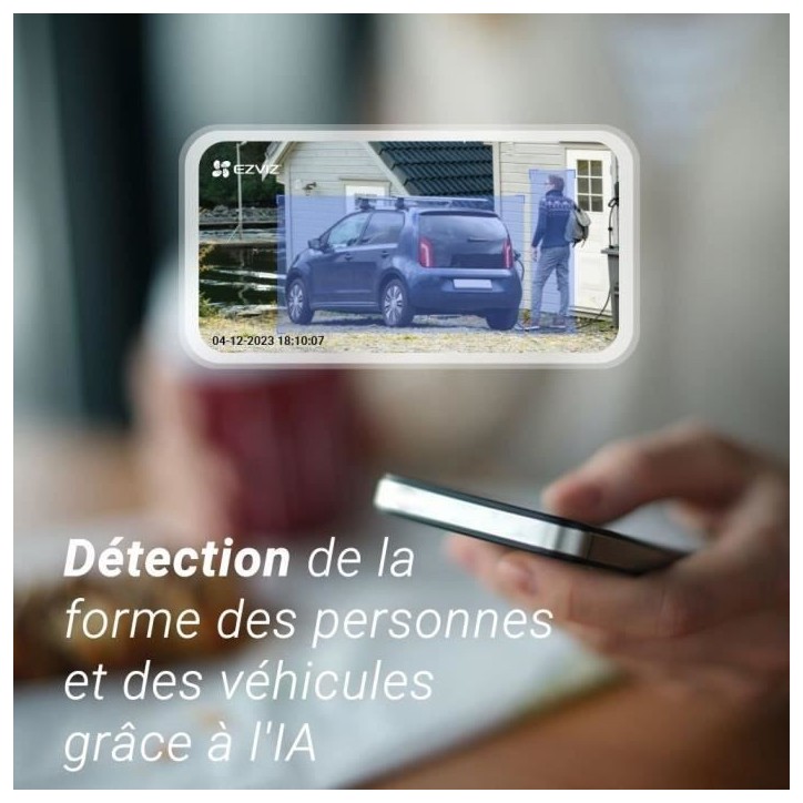 Caméra extérieure motorisée - EZVIZ - EB3 4G - Batterie 4G - Détection IA - Vision nocturne couleur - Sirene intégrée Caméra extérieure motorisée - EZVIZ - EB3 4G - Batterie 4G - Détection IA - Vision nocturne couleur - Sirene intégrée