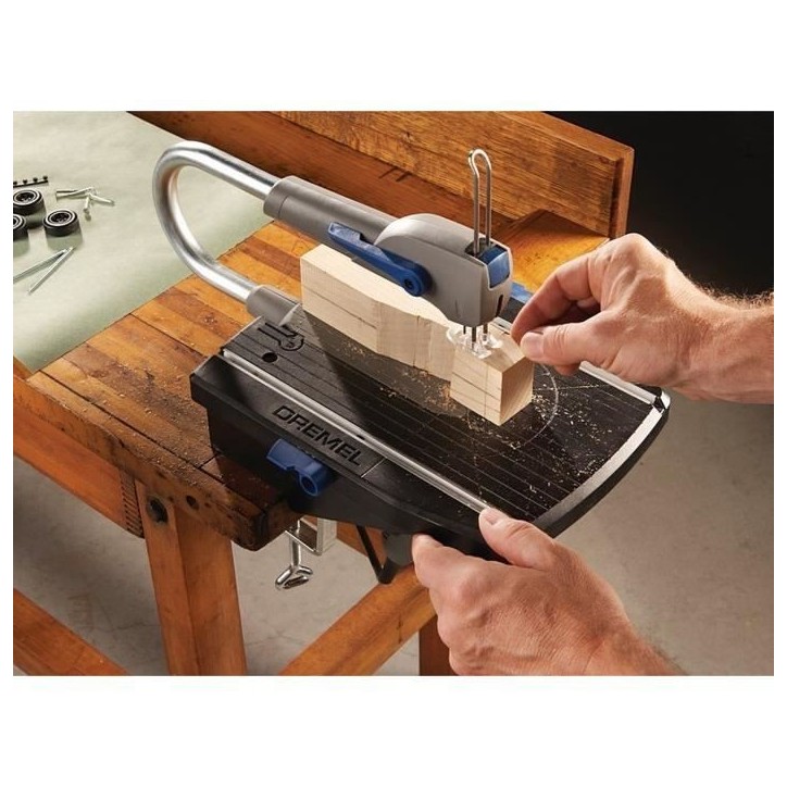 Scie a Chantourner DREMEL MS20 - Compacte et Pratique pour Coupes de Précision dans Différents Matériaux