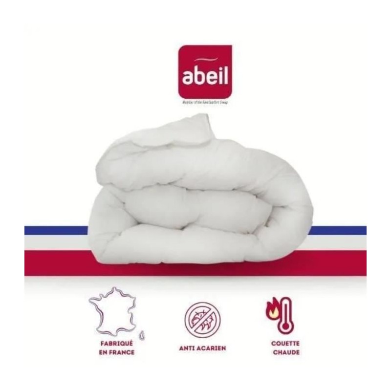 Couette anti-acariens - 220 x 240 cm - Chaude - 400 g/m² 2 personnes Couette anti-acariens - 220 x 240 cm - Chaude - 400 g/m² 2 personnes