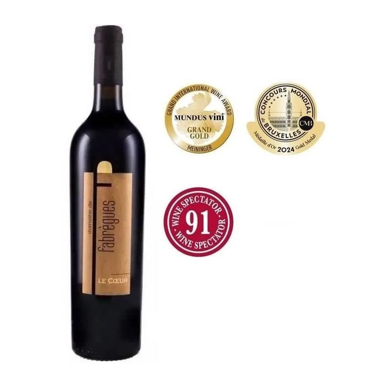 Domaine de Fabregues Le Coeur - AOP Languedoc- Vin rouge 2022 Domaine de Fabregues Le Coeur - AOP Languedoc- Vin rouge 2022
