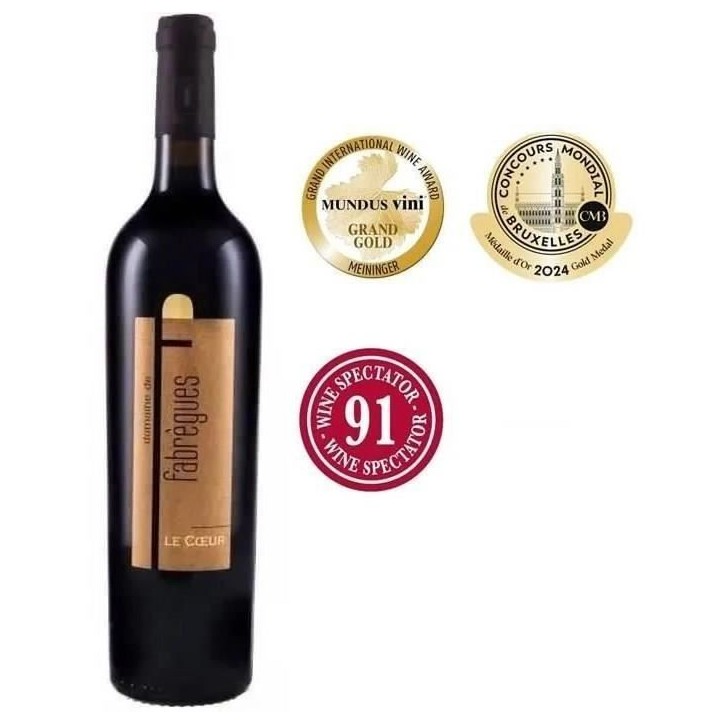 Domaine de Fabregues Le Coeur - AOP Languedoc- Vin rouge 2022