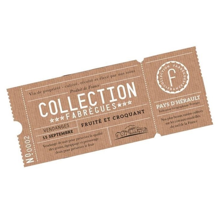 Collection Fabregues Pays Hérault - Vin rouge de Languedoc 2023