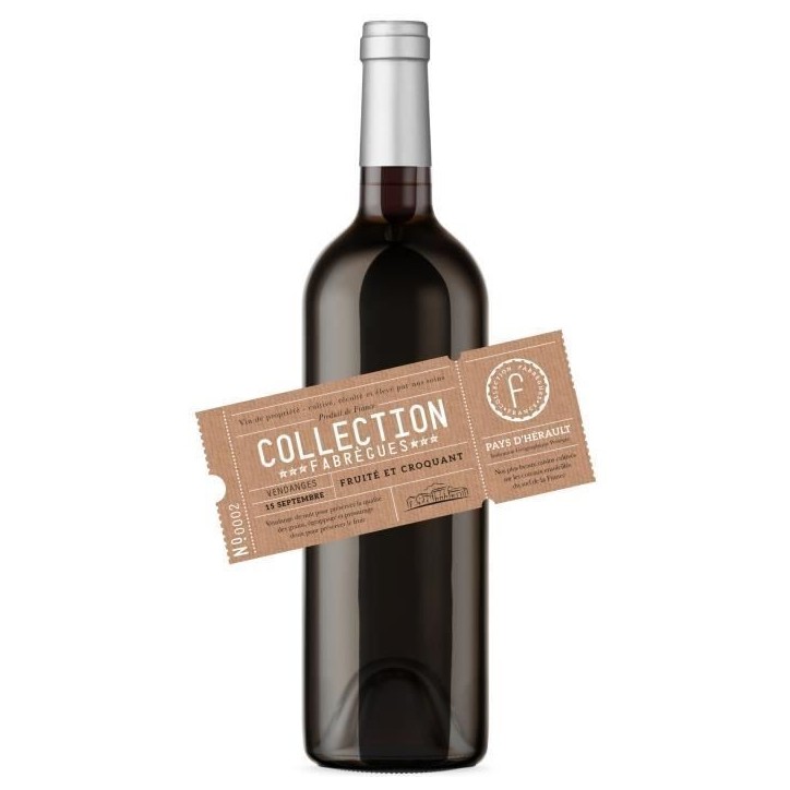 Collection Fabregues Pays Hérault - Vin rouge de Languedoc 2023