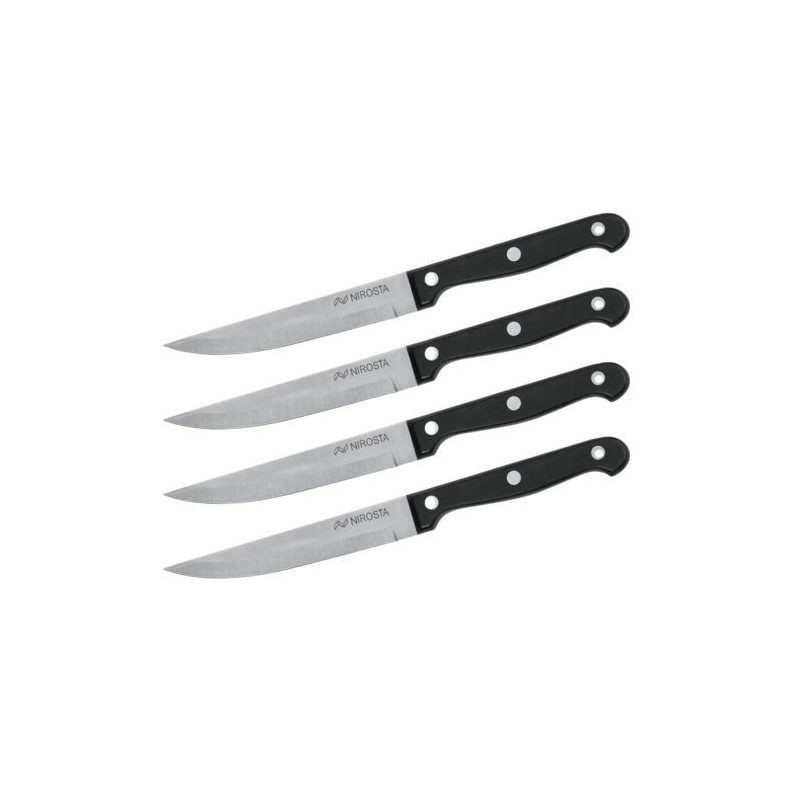 Lot de 4 couteaux a steak - NIROSTA - 21 cm Lot de 4 couteaux a steak - NIROSTA - 21 cm