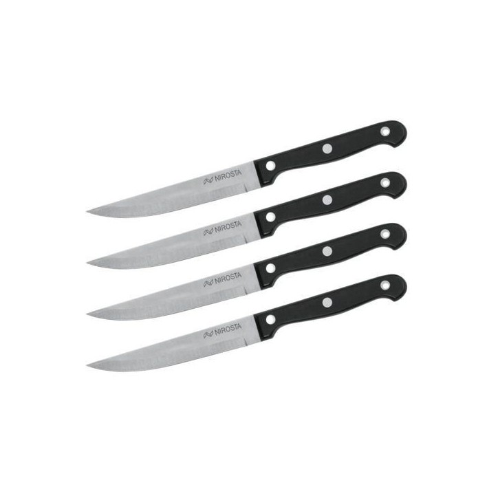 Lot de 4 couteaux a steak - NIROSTA - 21 cm Lot de 4 couteaux a steak - NIROSTA - 21 cm
