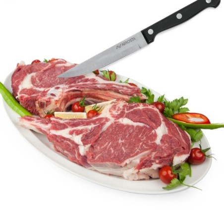 Lot de 4 couteaux a steak - NIROSTA - 21 cm