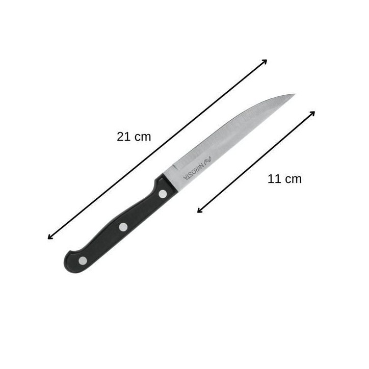 Lot de 4 couteaux a steak - NIROSTA - 21 cm Lot de 4 couteaux a steak - NIROSTA - 21 cm