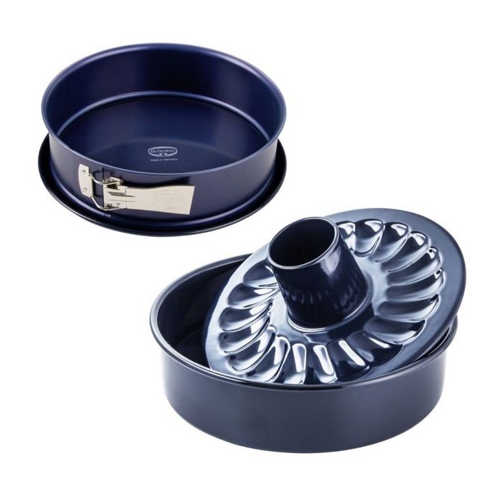 Moule a charniere et moule a savarin fond amovible - DR oeTKER - Back Liebe - 26 et 28 cm Moule a charniere et moule a savarin fond amovible - DR oeTKER - Back Liebe - 26 et 28 cm