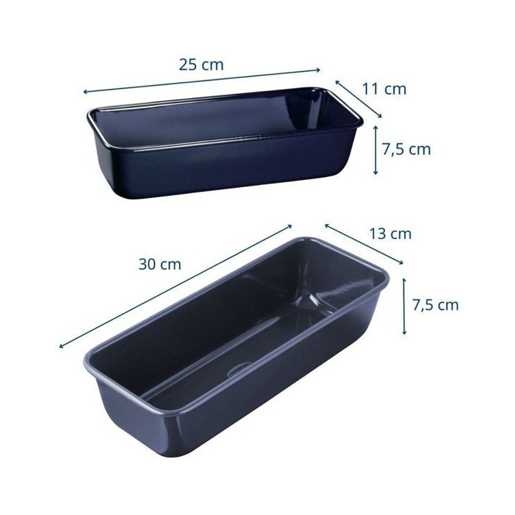 Set de 2 moules a cakes - DR oeTKER - Back Liebe - 25 et 30 cm