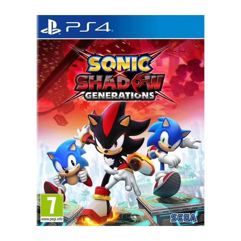 Sonic X Shadow Generations - Jeu PS4 Sonic X Shadow Generations - Jeu PS4