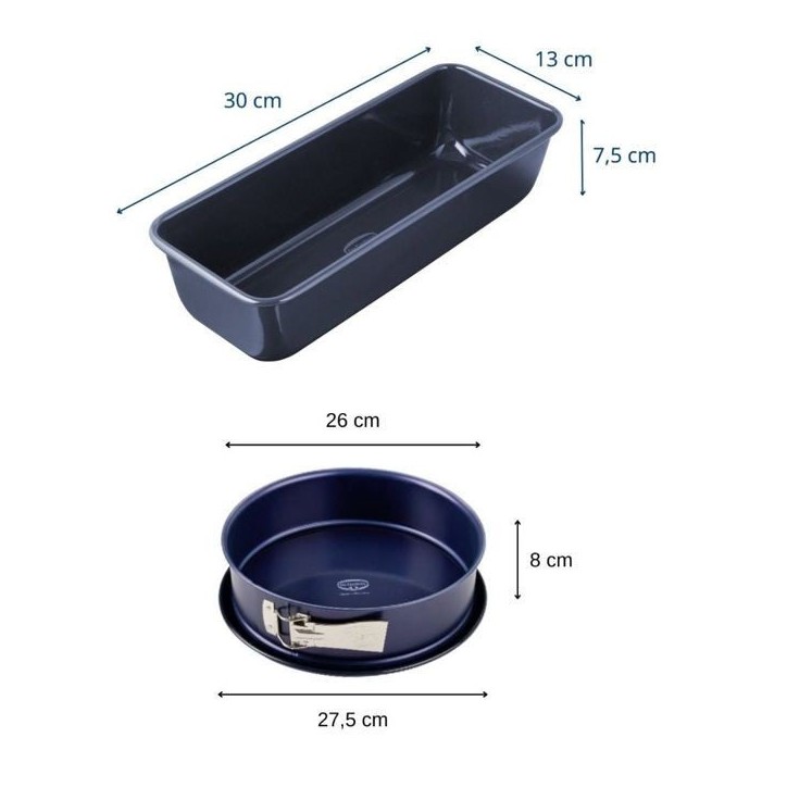 Moule a cakes et moule a manqué - DR oeTKER - Back Liebe - Email - 30 et 26 cm Moule a cakes et moule a manqué - DR oeTKER - Back Liebe - Email - 30 et 26 cm