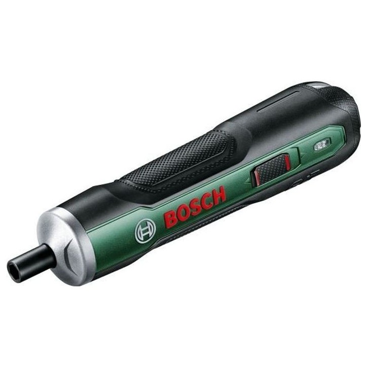 Visseuse sans fil ergonomique Bosch - PushDrive (3,6V - 1,5Ah intégrée, recharge Micro USB, livrée avec 32 embouts de vissage