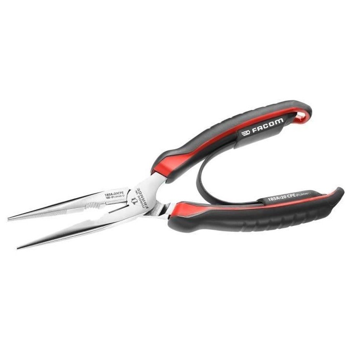 Pince a Becs demi-ronds droits avec serre-tube FACOM - 185A.20CPEPB