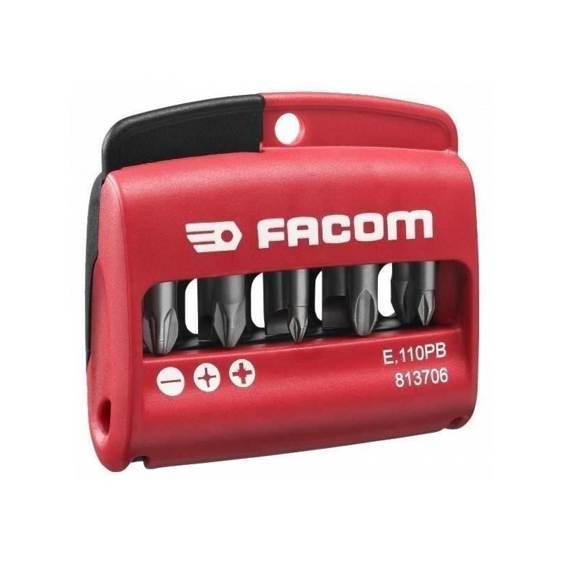 Embouts mixtes de vissage 1/4'' + porte-embout - FACOM - E.110PB Embouts mixtes de vissage 1/4'' + porte-embout - FACOM - E.110PB