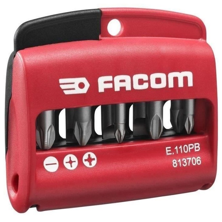 Embouts mixtes de vissage 1/4'' + porte-embout - FACOM - E.110PB