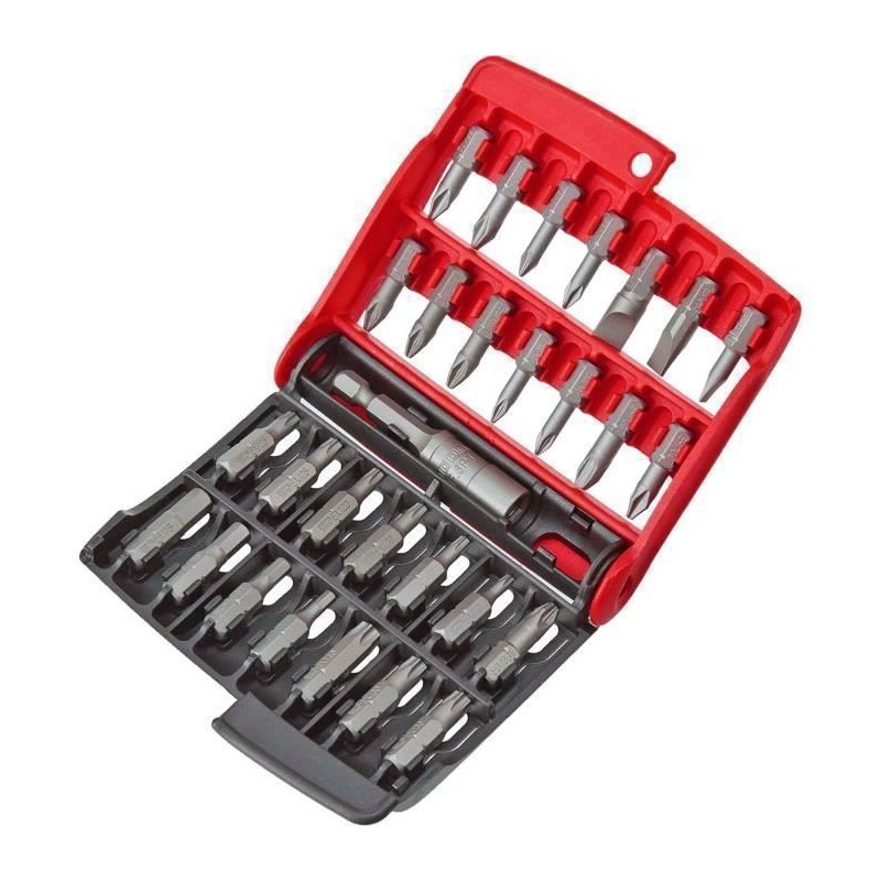 Boîte de 28 embouts série 1 High Perf' (Fente / PH / PZ / 6 pans / T