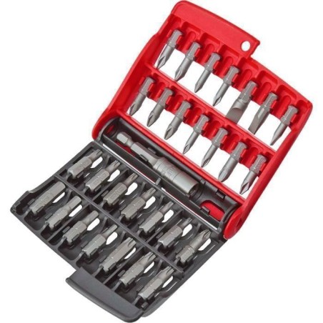 Boîte de 28 embouts série 1 High Perf' (Fente / PH / PZ / 6 pans / T