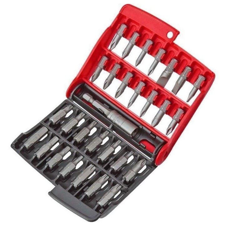 Boîte de 28 embouts série 1 High Perf' (Fente / PH / PZ / 6 pans / Torx) - FACOM - E.120PB Boîte de 28 embouts série 1 High Perf' (Fente / PH / PZ / 6 pans / Torx) - FACOM - E.120PB