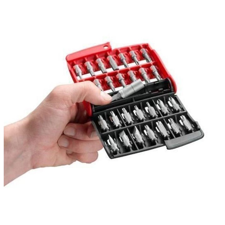 Boîte de 28 embouts série 1 High Perf' (Fente / PH / PZ / 6 pans / Torx) - FACOM - E.120PB Boîte de 28 embouts série 1 High Perf' (Fente / PH / PZ / 6 pans / Torx) - FACOM - E.120PB