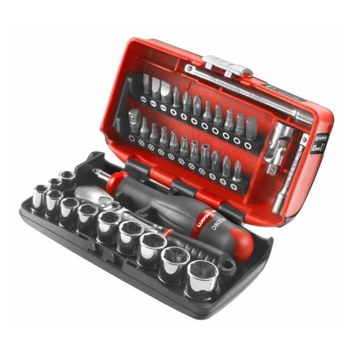 Coffret douilles 1/4'' 6 pans métriques 5,5 a 14mm - FACOM - RL.NANO1PB Coffret douilles 1/4'' 6 pans métriques 5,5 a 14mm - FACOM - RL.NANO1PB