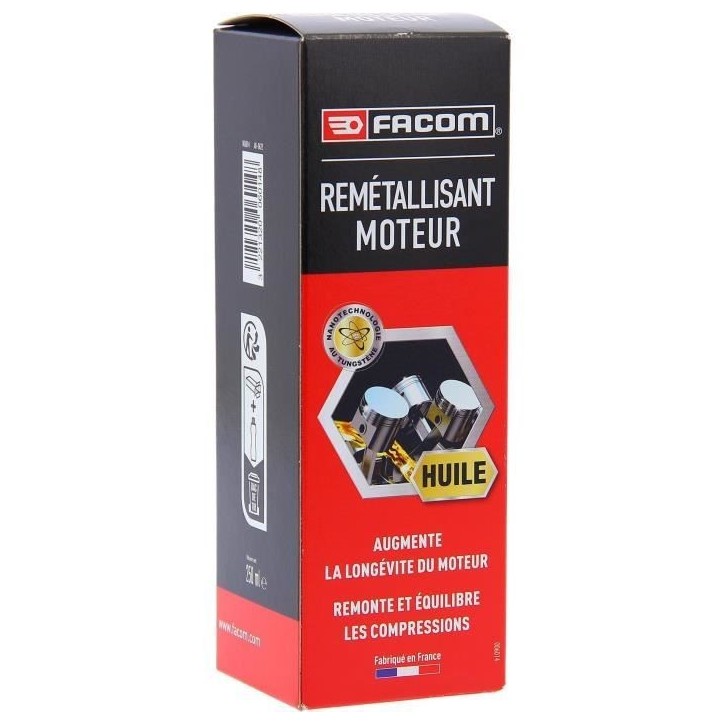 Remétallisant moteur 250ml - FACOM - anti fumées, anti bruit, anti usure - augmente l'étanchéité pistons-cylindres