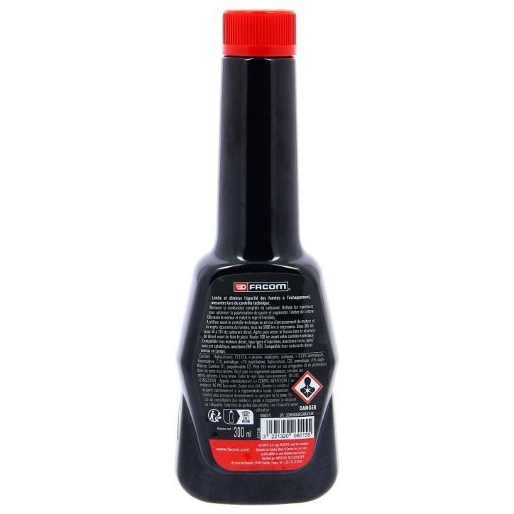 Stop fumée pour moteur diesel 300ml - FACOM -spécial contrôle technique