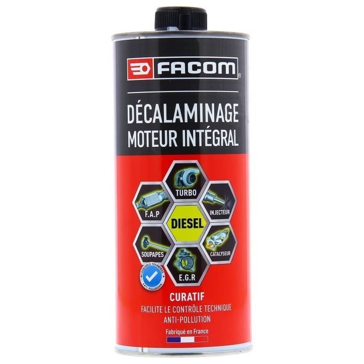 Decalaminage intégral moteur diesel preventif 1L - FACOM - soupapes, combustion, vanne EGR, catalyseur, filtre a particules Decalaminage intégral moteur diesel preventif 1L - FACOM - soupapes, combustion, vanne EGR, catalyseur, filtre a particules