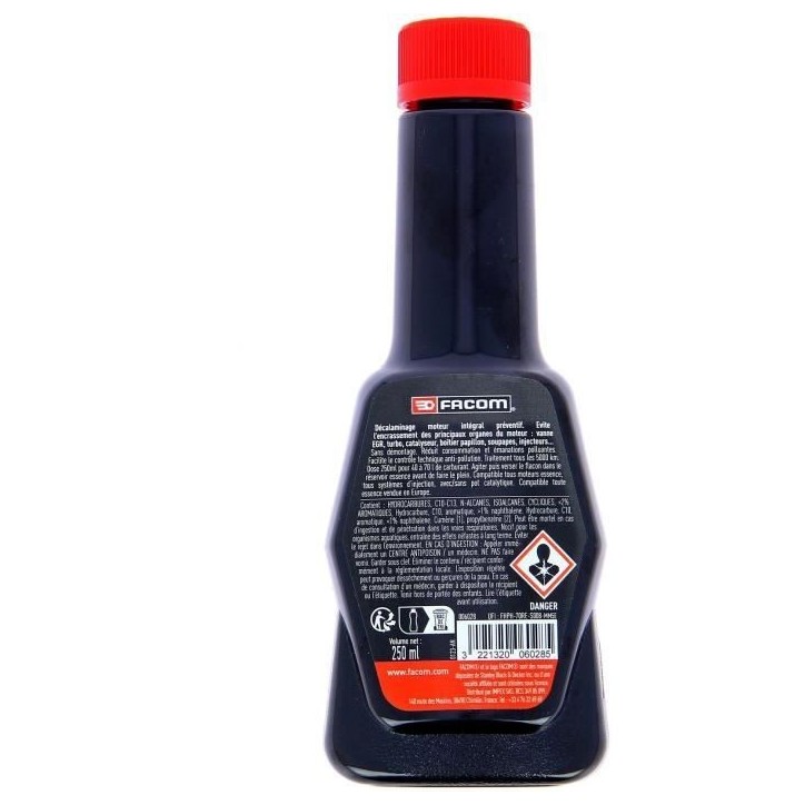 Decalaminage préventif moteur essence preventif 250ml - FACOM - soupapes, combustion, vanne EGR, catalyseur, filtre a particule Decalaminage préventif moteur essence preventif 250ml - FACOM - soupapes, combustion, vanne EGR, catalyseur, filtre a particule
