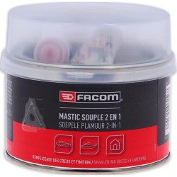 Mastic polyester souple 2 en 1 pot 500g- FACOM - réparation léger cr