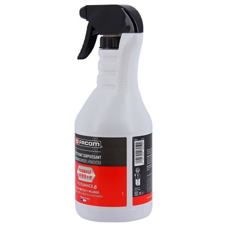 Nettoyant Formule PRO+ 800ml - FACOM - Puissance 6 - nettoye graisse, huile, encre, poussieres, caoutchouc, résines, insectes Nettoyant Formule PRO+ 800ml - FACOM - Puissance 6 - nettoye graisse, huile, encre, poussieres, caoutchouc, résines, insectes